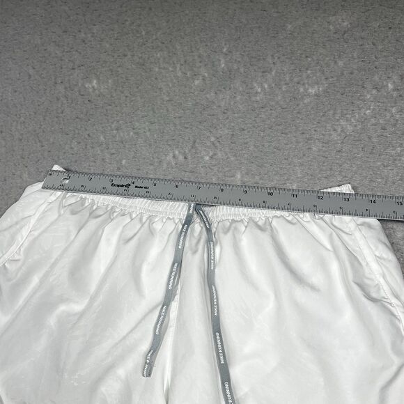 Nike Dri Fit Shorts Women’s Size Medium White Running Shorts Lined - Picture 5 of 11